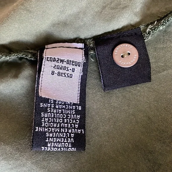 - Sanctuary Military Style Open
Abdomen Shirt Dress Size:XS - Picture 12 of 17